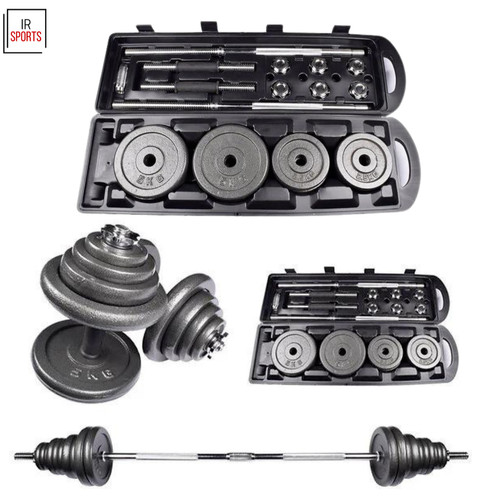Adjustable cast iron dumbbells - cast,
