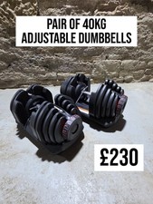 Adjustable Dumbbells 40 kg Set
