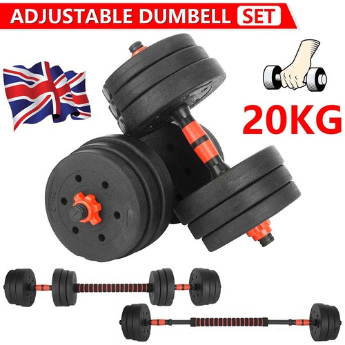 20kg fitness dumbbells pair - 20kg,