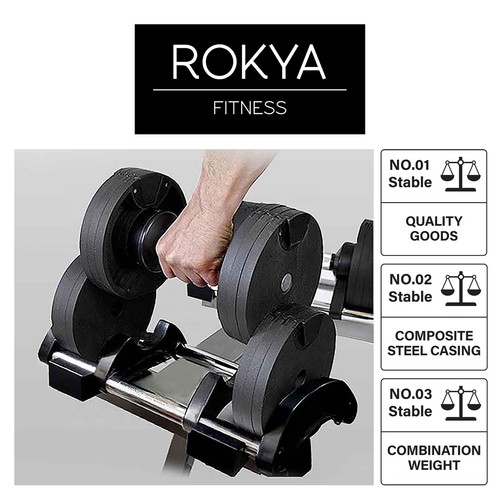 Pair adjustable dumbbell 2 - pair,