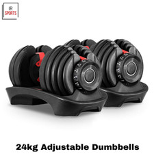 24kg Adjustable Dumbbells Pair