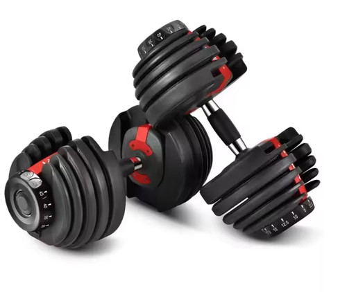 Adjustable dumbbells 24kg set - dumbbells,