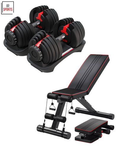 Adjustable dumbbells 40kg - dumbbells,